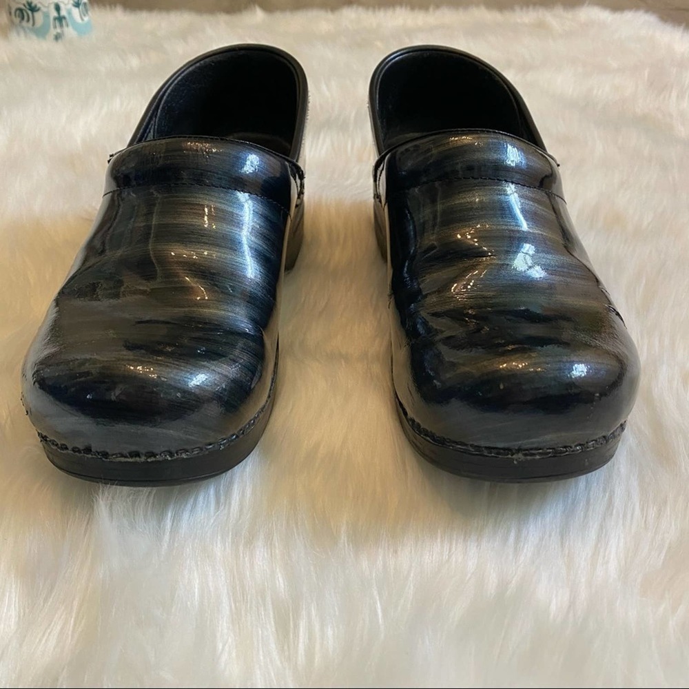 Dansko clog slip on shoes galaxy blue green sz 40 - Picture 8 of 12